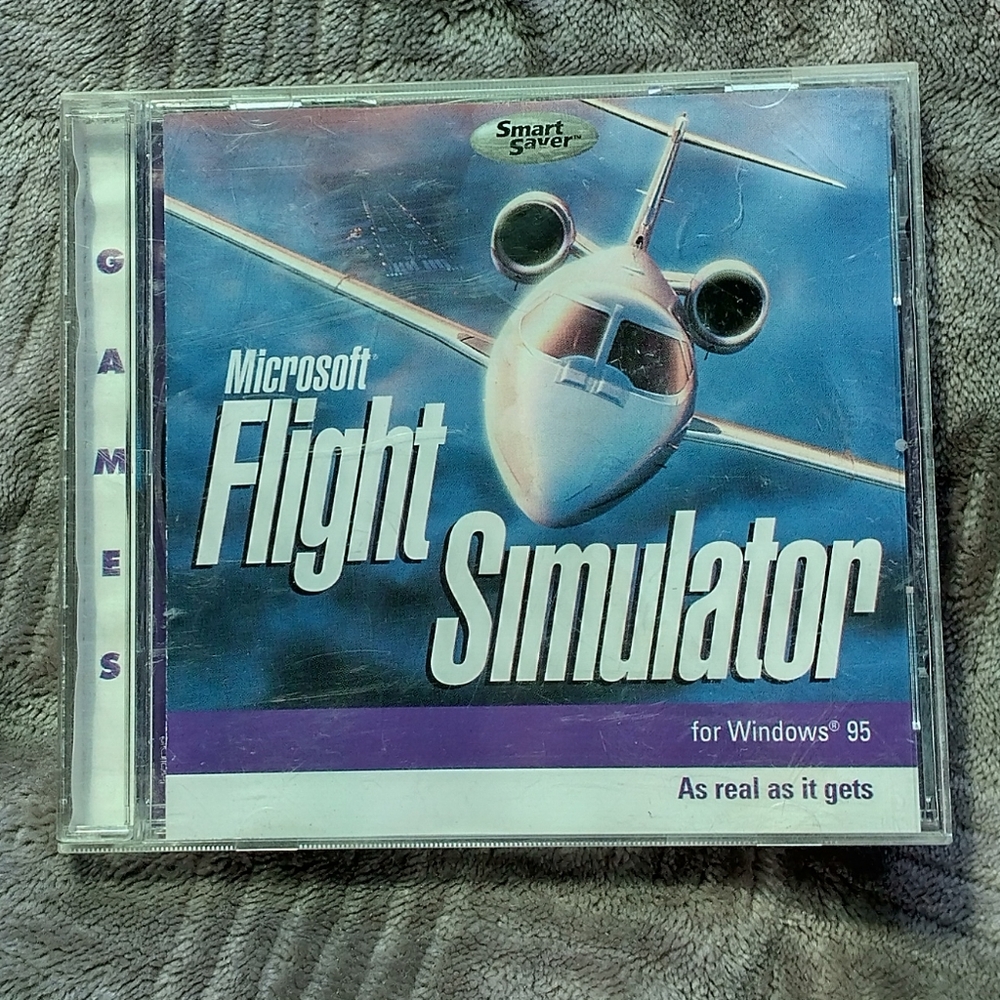 Microsoft Flight Simulator For Windows 95' CD-Rom Vintage PC Game